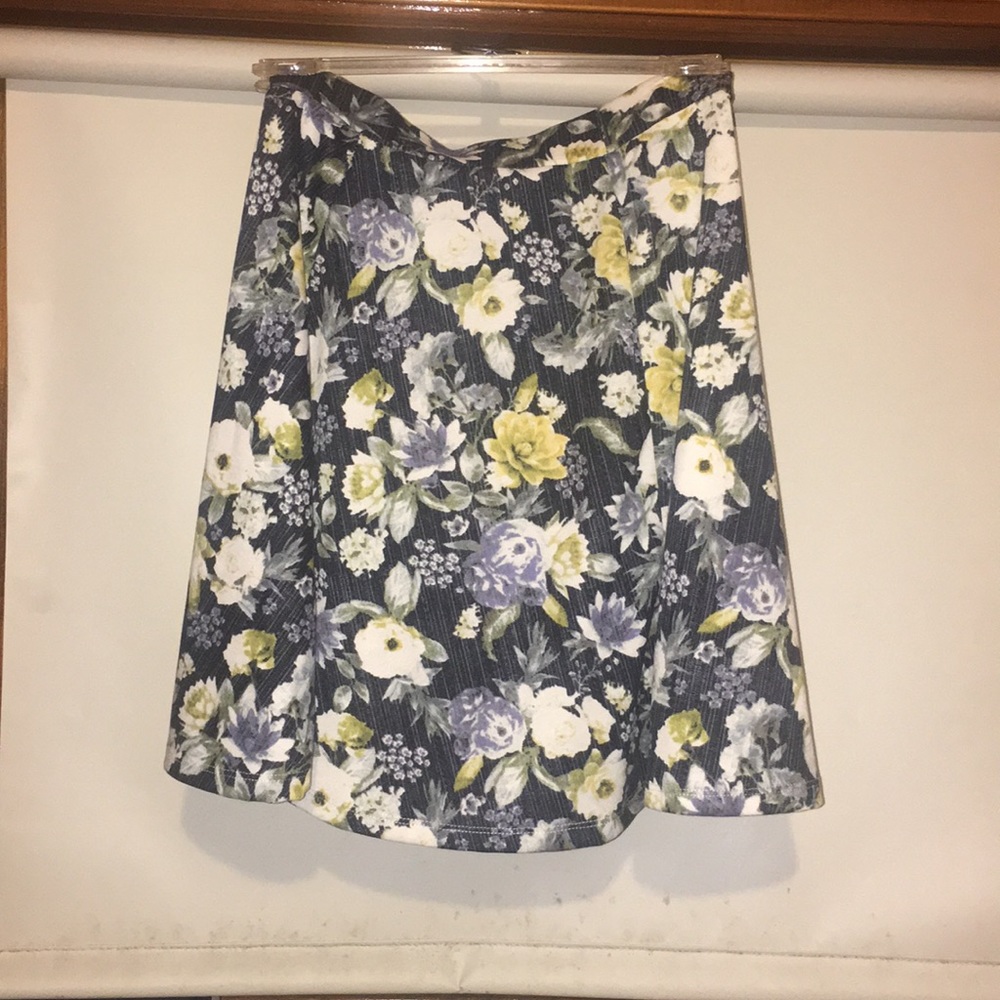 floral skater skirt